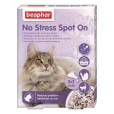 Краплі на холку для котів Beaphar «No Stress Spot On», 3 пипетки (заспокійливий засіб)