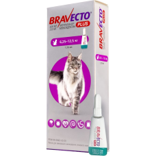 Краплі на холку Bravecto Plus 500 мг від 6,25 до 12,5 кг, 1 піпетка