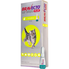 Краплі на холку Bravecto Plus 112,5 мг від 1,2 до 2,8 кг, 1 піпетка