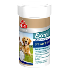 Пивні дріжджі 8in1 Excel «Brewers Yeast» 140 таблеток (для шкіри та шерсті)